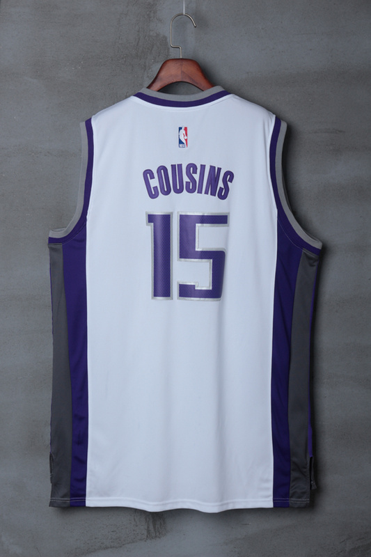 NBA Sacramento Kings #15 DeMarcus Cousins White 2017 Jerseys